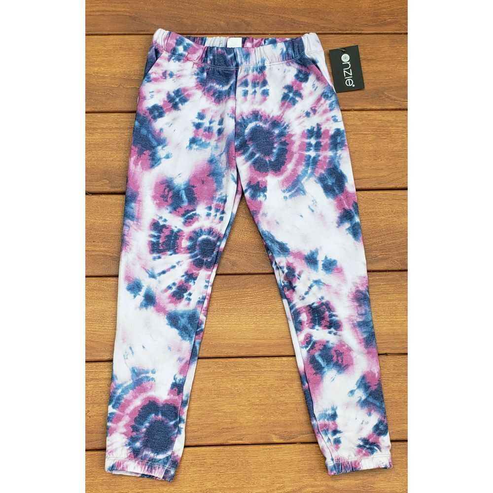 NWT Onzie Tie Dye Kids FWOR Hoodie Sweatpant Large (8-10)